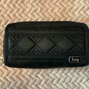 Lug Quilted Black Wallet